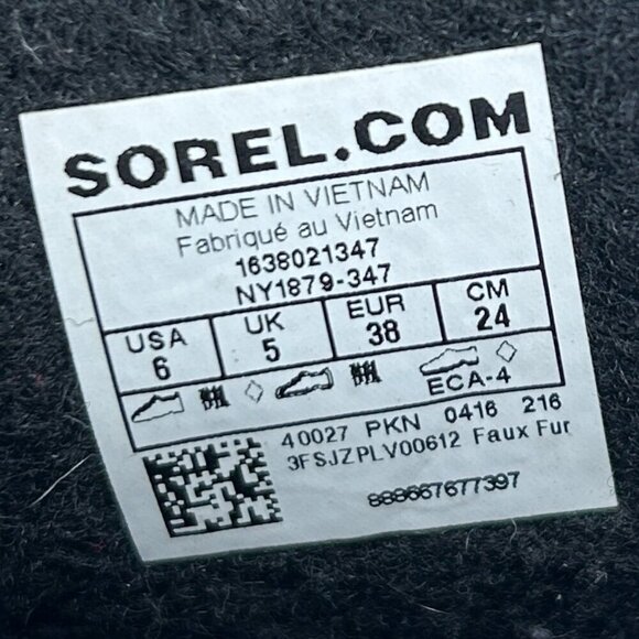 SOREL Women's Green Yoot Pac Lined Waterproof Nylon Surplus Winter Boots Size 6 - Picture 9 of 10